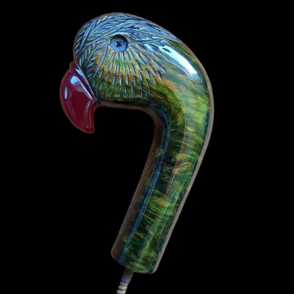 cherry amber walking stick