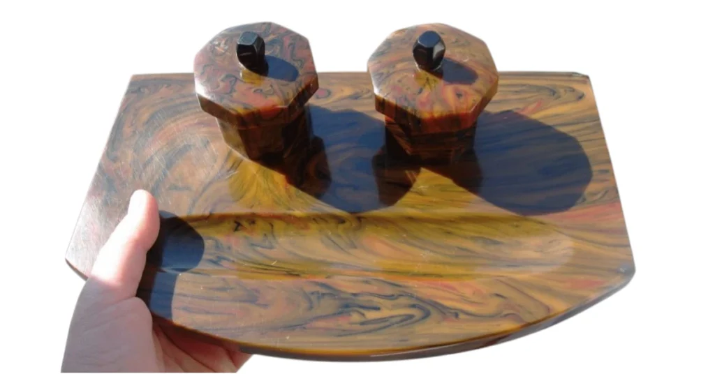 catalin bakelite inkwell