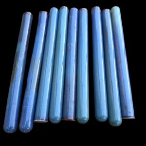 Marbled Blue Bakelite Catalin Rod 42 grams (1-piece)