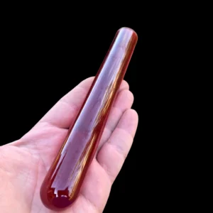 Cherry Red Translucent Red Amber Bakelite Catalin Rod 135 grams