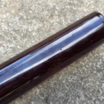 Vintage veined translucent yellow red Bakelite Catalin rod, 386 grams – photo 14
