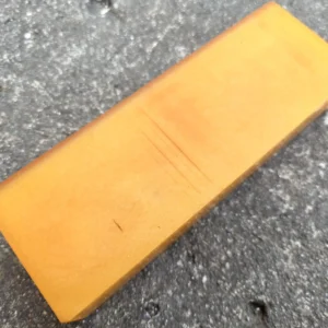 Vintage Yellow Orange Amber Bakelite Catalin Block Rod 701 grams