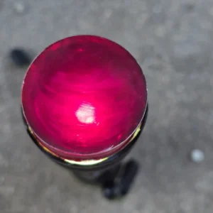 Vintage veined translucent purple red Bakelite Catalin rod, 319 grams – photo 1