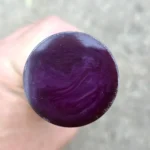 Vintage veined translucent purple red Bakelite Catalin rod, 319 grams – photo 2