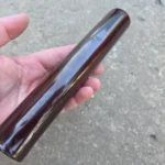 Vintage veined translucent purple red Bakelite Catalin rod, 319 grams – photo 3